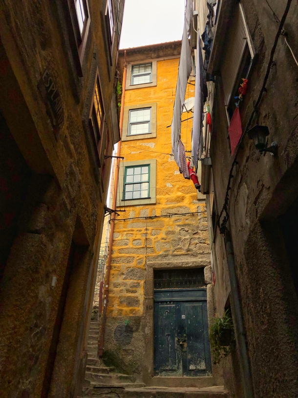 An alley in Porto Portugal 