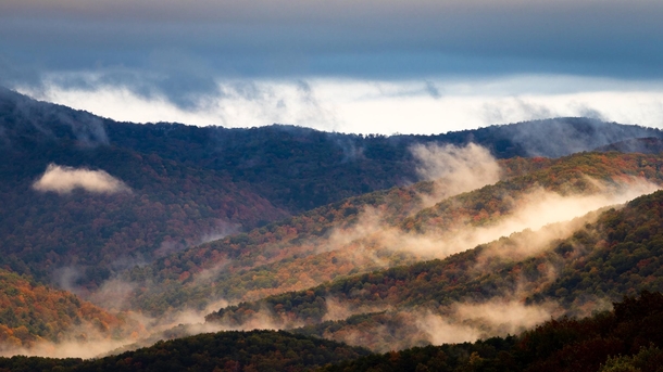 An epic scene in the North Georgia mountains seen from Amicalola State Park  IG cwaynephotography