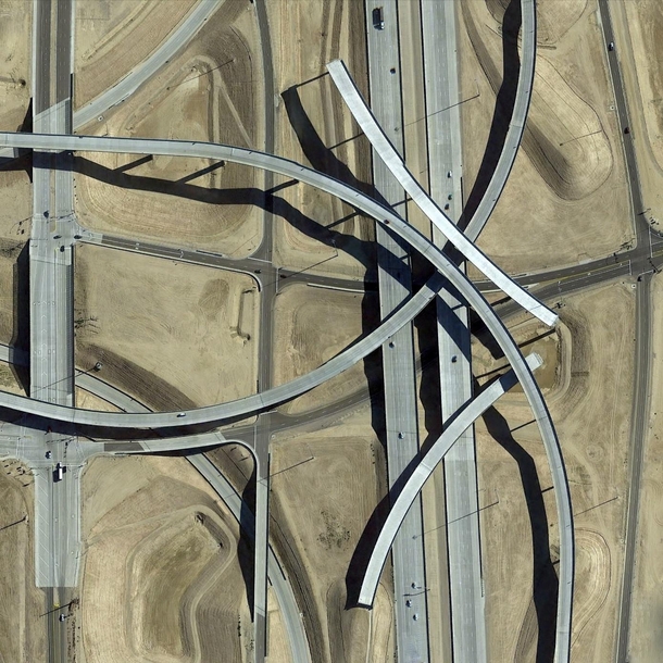 An interchange is constructed around the Pagano Freeway in Avondale Arizona USA 