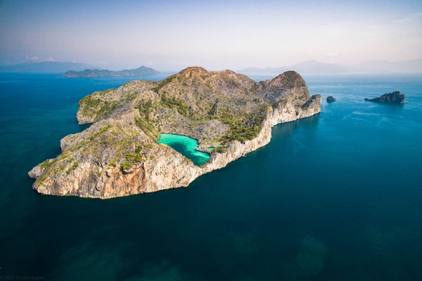 An Island Lagoon in the Remote Mergui Archipelago Myanmar 