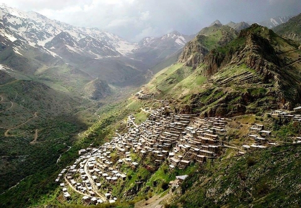 Ancient Kurdish village in Hawraman Iran