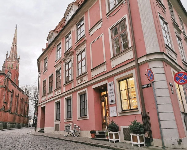 Anglikanu Street in Riga Latvia - 