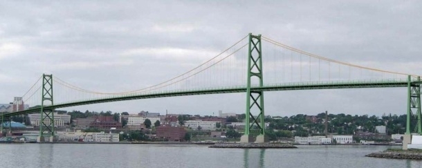 Angus L Mcdonald Bridge in Halifax Nova Scotia 