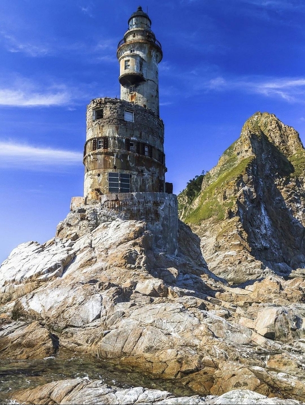 Aniva rock lighthouse