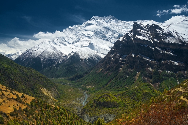 Annapurna II mountain Himalayas Nepal  by Andrey Maximov