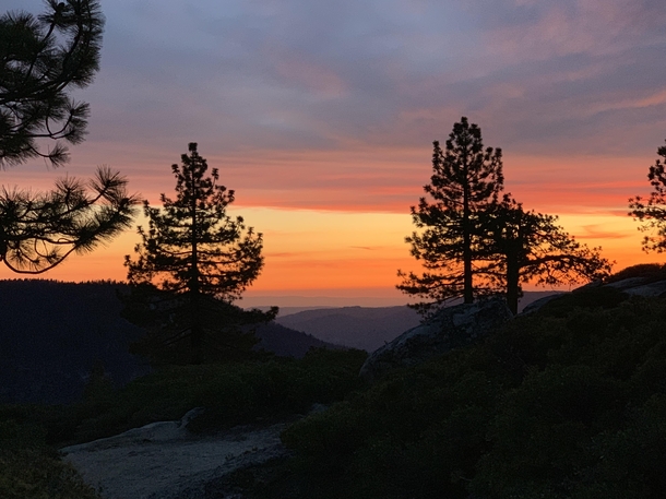 Another angle of the sunset on Taft Point Yosemite OC 