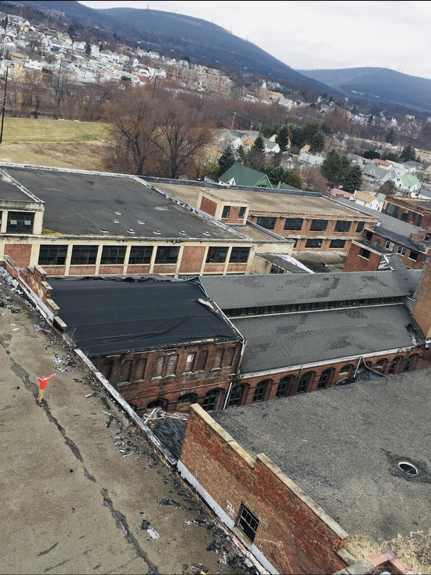 Another photo of the Scranton Lace Factory taken from the top of the clock tower
