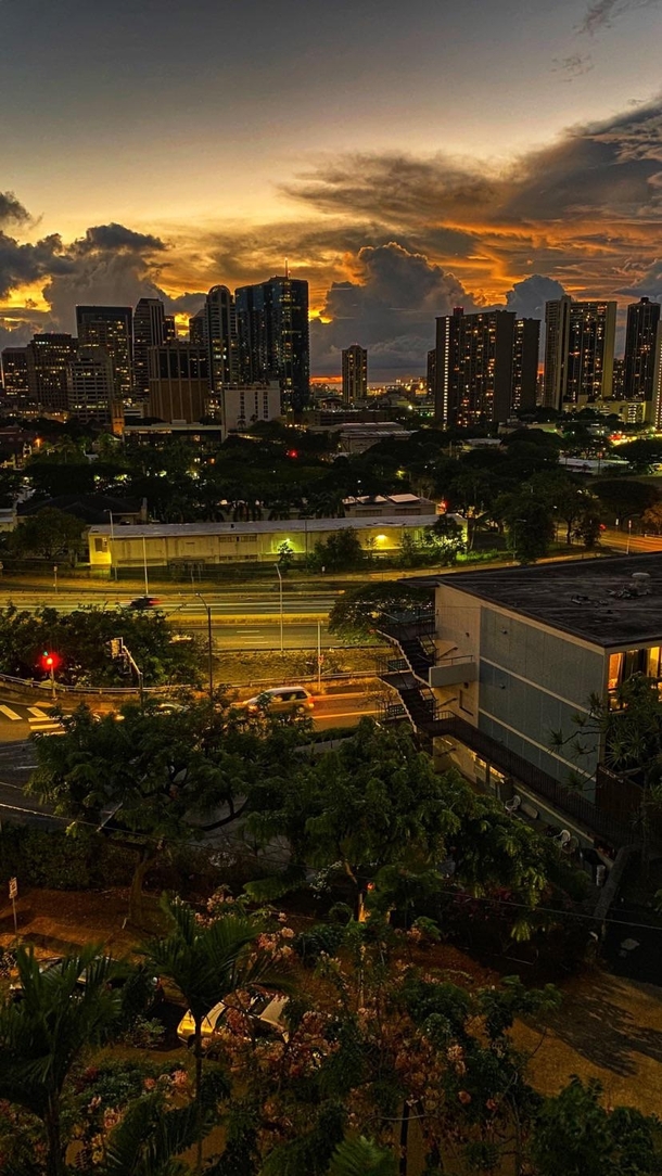 Another photo overlooking downtown Honolulu