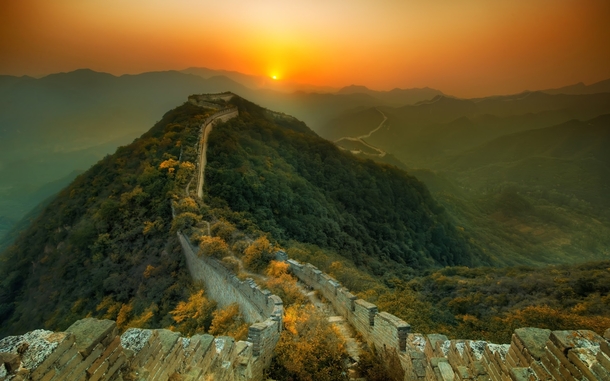 Another picture of the Great Wall of China  by Trey Ratcliff