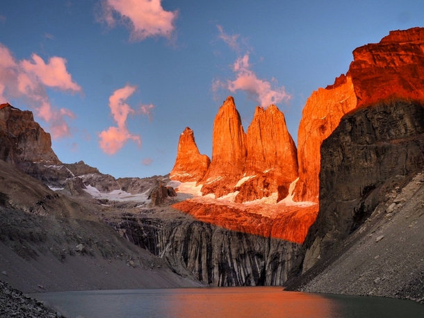 Another sunrise view from Torres del Paine Chile 