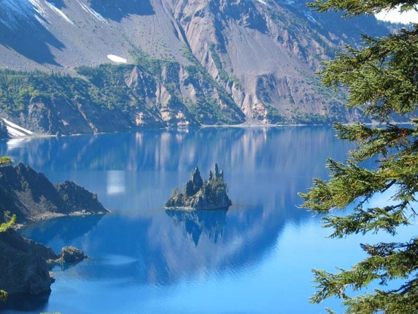 Another view of Crater Lake OR Featuring the Castle 