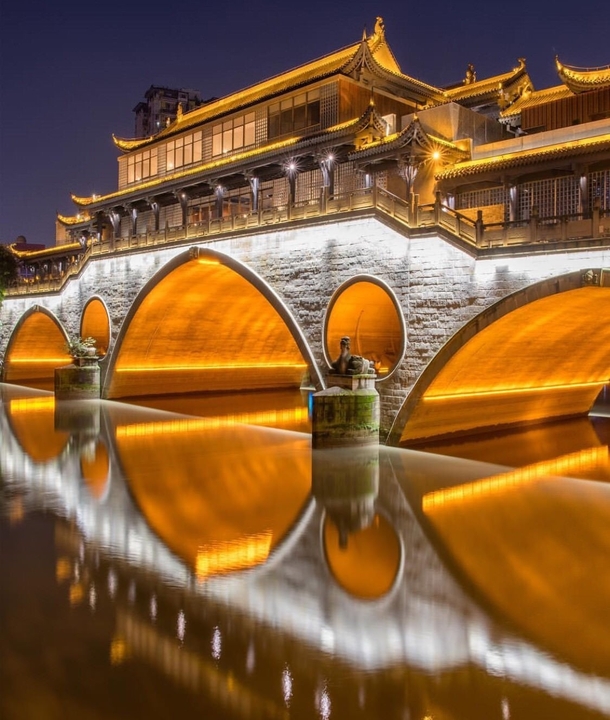 Anshun bridge Chengdu China
