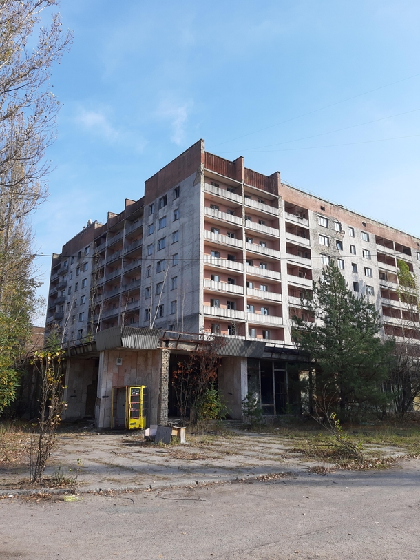 Apartment building in the centre of Pripyat Ukraine