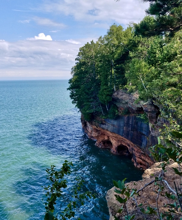 Apostle Island Sea Caves on the shores of Lake Superior WI USA 