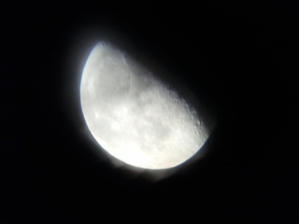 Apparently you can take pictures with a cheap phone through an even cheaper telescope Taken several years ago with a craptastic LG  inch phone through a celeston something or anothergot it from Walmart for  xmas of  