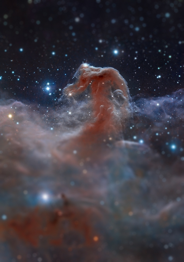 Applying tilt shift to images makes light years long phenomena seem like they could fit into your hand This is the Horsehead nebula album in comments 