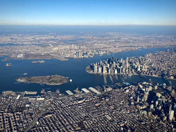 Approaching LaGuardia Airport yesterday morning NYC