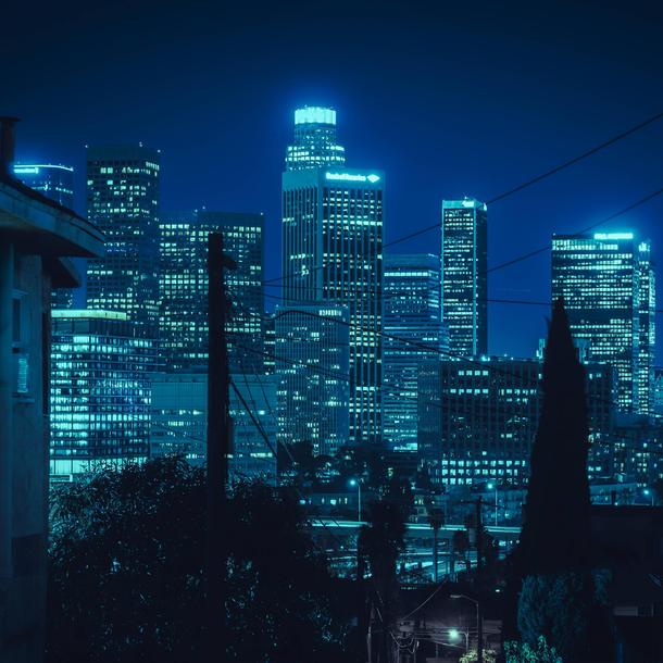 Aqua Nights in Downtown Los Angeles 