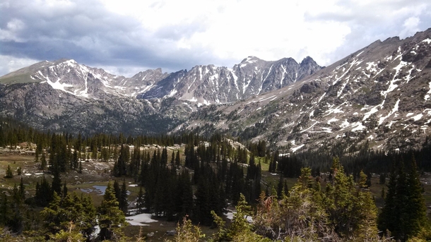 Arapahoe Pass Rocky Mtn Nat Park June  Spontaneous pic with my Droid RAZR Id say it came out pretty good 