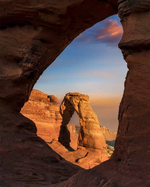 Arch Inception - Delicate Arch Arches NP Utah 