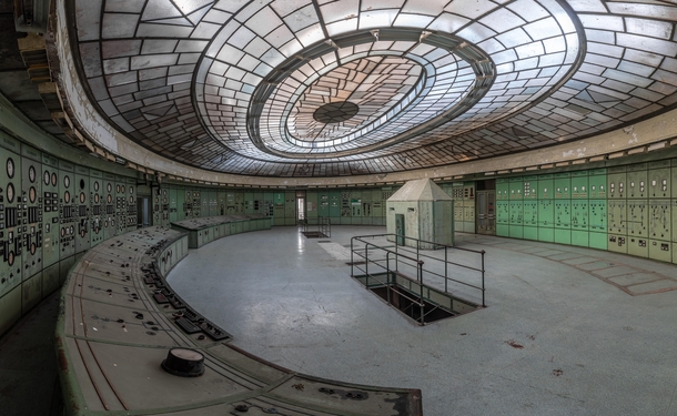 Art Deco control room Hungary 