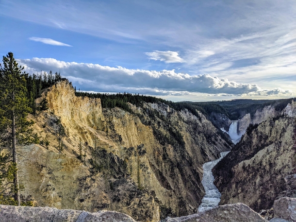 Artists Point at Sunset Grand Canyon of the Yellowstone Wyoming  OC