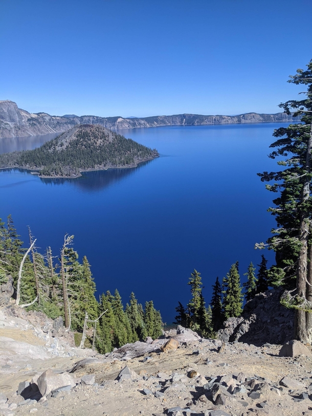 As blue as blue can blue Crater lake 