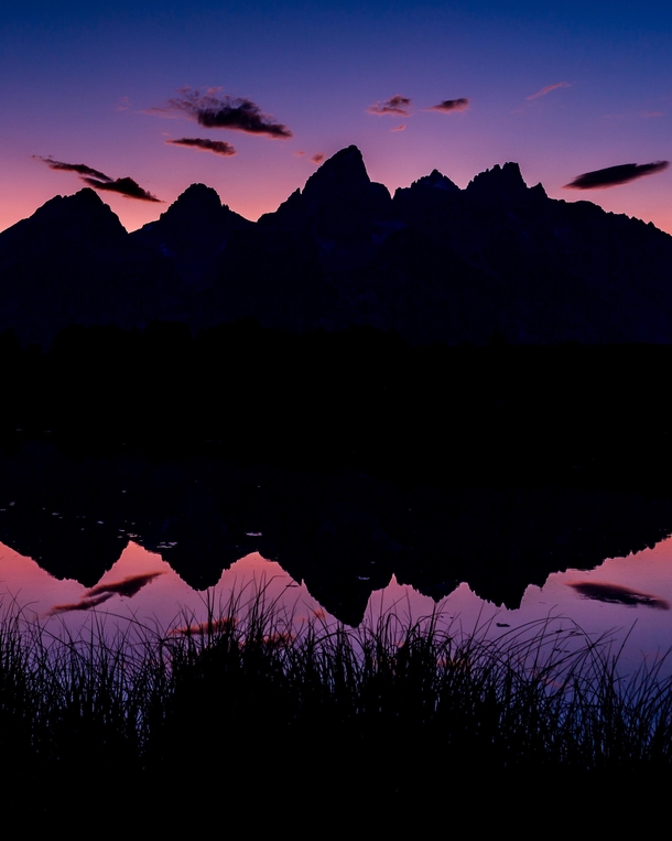 As I sat here waiting for the light to disappear the colors began to intensify about  minutes after sunset - Grand Teton National Park -  IG travlonghorns