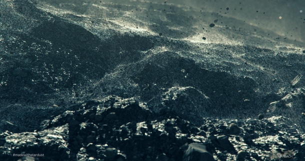Asteroid surface simulation render  created for the  documentary Asteroids