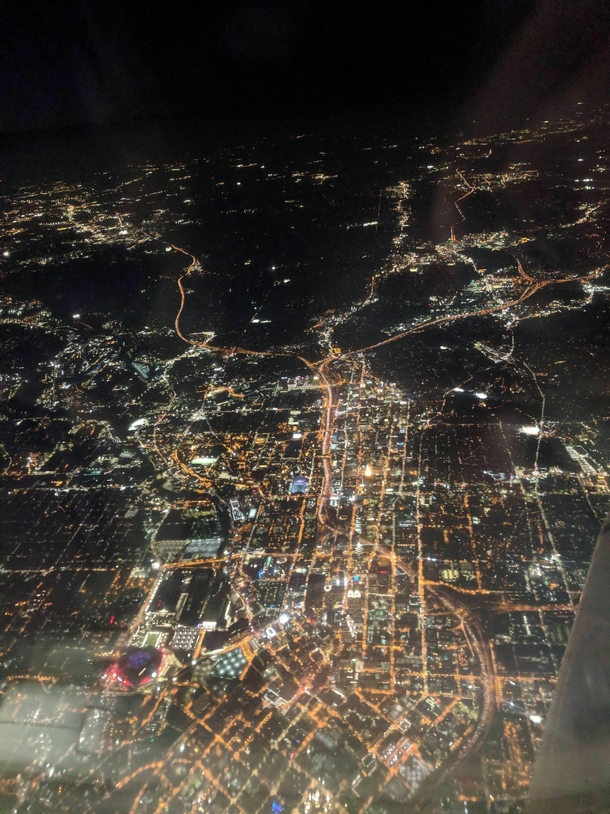 Atlanta From the Night Sky 