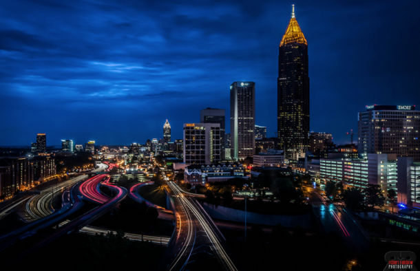 Atlanta in the blue 