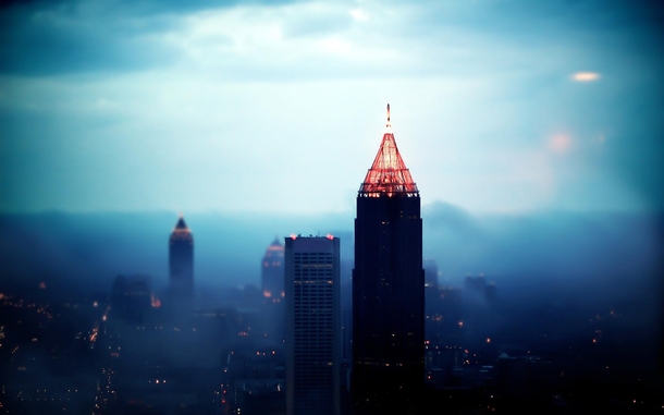 Atlanta in the fog 