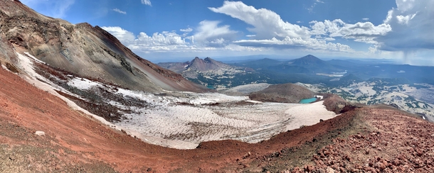 Atop South Sister in the Three Sisters Wilderness 