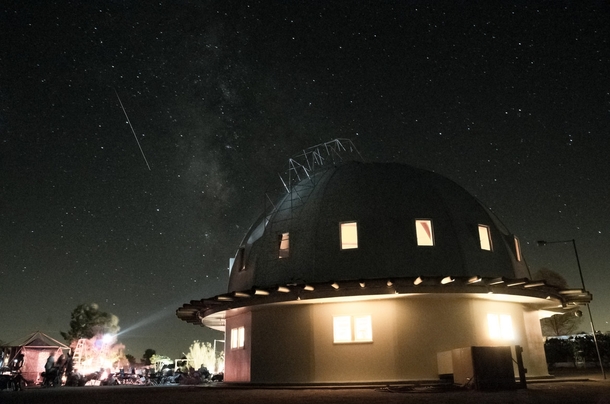Attended the Mojave Desert Land Trusts th annual Perseid Meteor Shower Star Party at the Integratron 