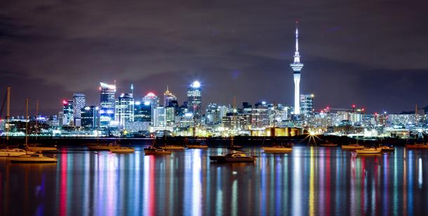 Auckland City Skyline New Zealand 