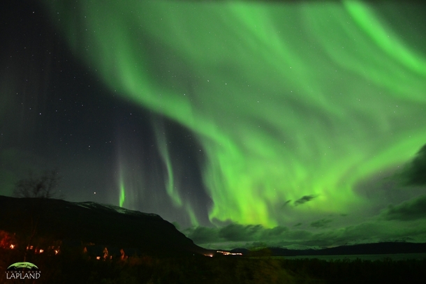 Aurora Borealis over Kingdom of Sweden photographed by Chad Blakley in September  