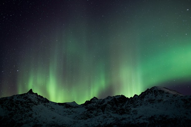 
Aurora borealis seen from Kvaly Norway 