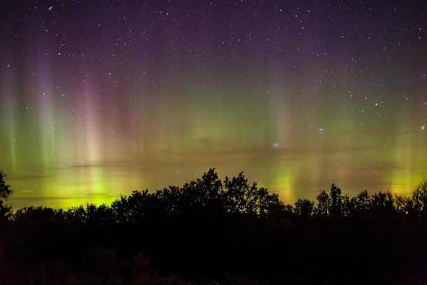 Aurora north of Waterloo Ont morning of Oct  