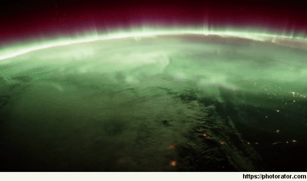 Auroras over Northern United States and Canada link to video in comments
