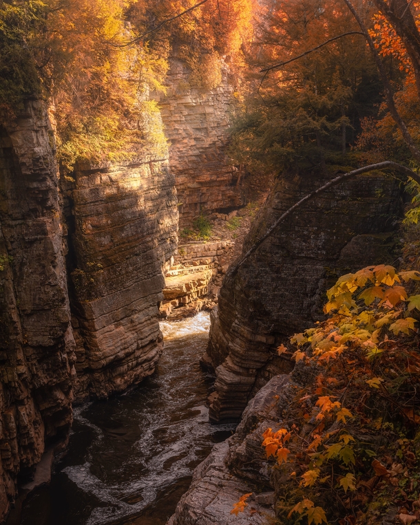 Ausable Chasm in the Adirondack Mountains of New York 