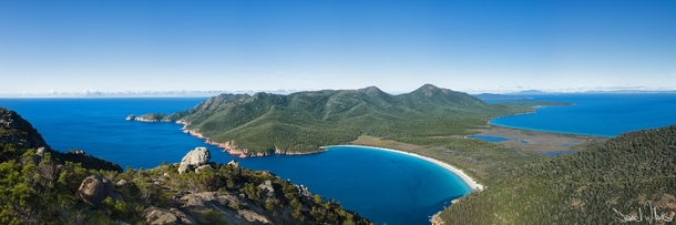 Australia The walk to the peak of Mt Amos can be quite demanding but ultimately extremely rewardingThe hard work is immediately rewarded upon finally reaching the summit of Mt Amos with panoramic views of the Freycinet Peninsular Coles Bay and Wineglass B