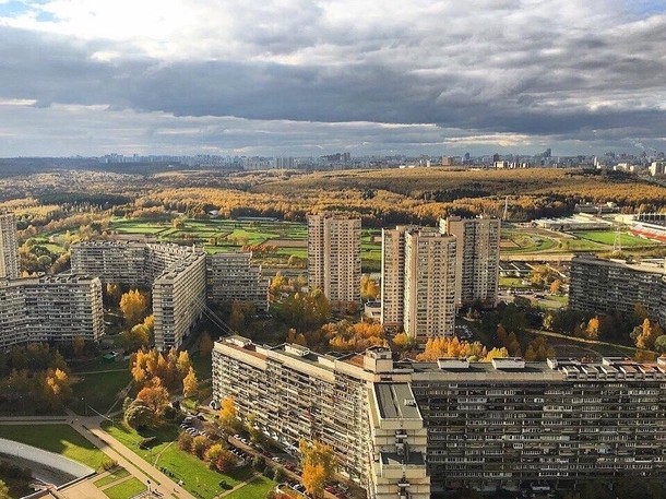 Autumn in Chertanovo Moscow