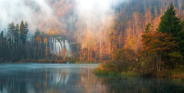 Autumn in Plitvice Lakes National Park Croatia  Photo by Jokin Romero xpost from rCroatiaPics