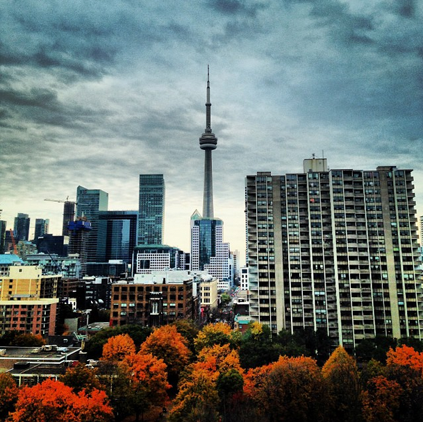 Autumn in Toronto from the top floor of the Art Gallery of Ontario 