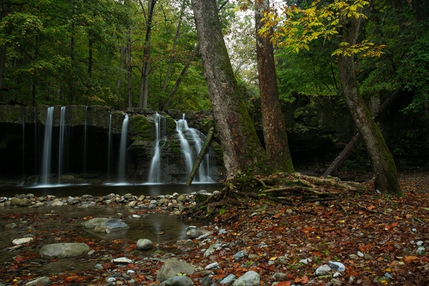 Autumn waterfall in the Finger LakesOC