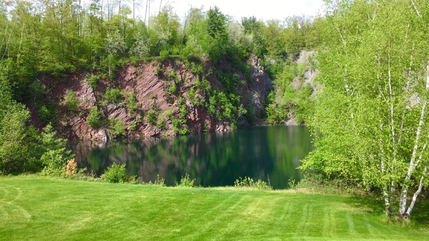 Backyard view in Michigans Upper Peninsula 