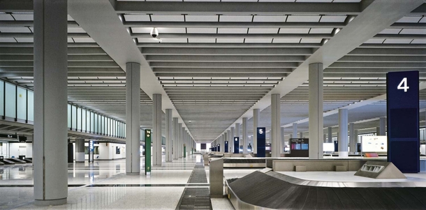 Baggage reclaim hall Chek Lap Kok Airport Hong Kong 