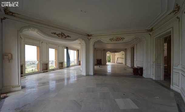 Ballroom in an abandoned palace Spain