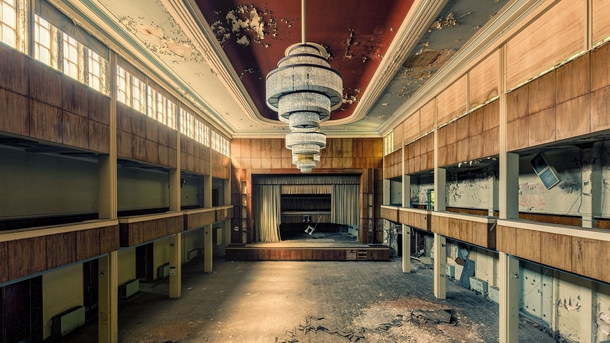 Ballroom of an abandoned hotel  by Johnny Wasted