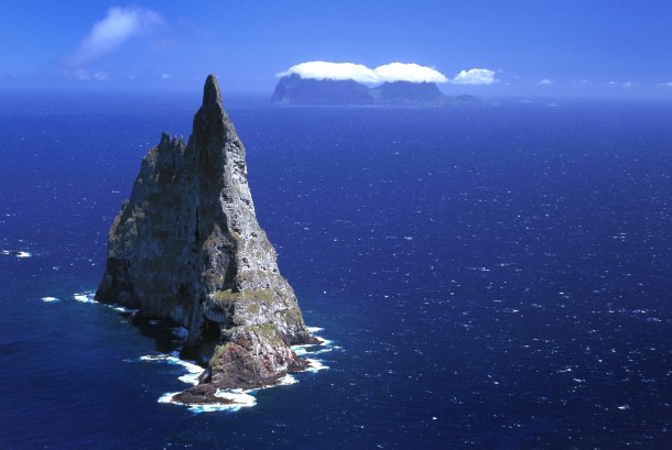 Balls Pyramid - The worlds tallest sea stack at  metres in Lord Howe Island New South Wales Australia 
